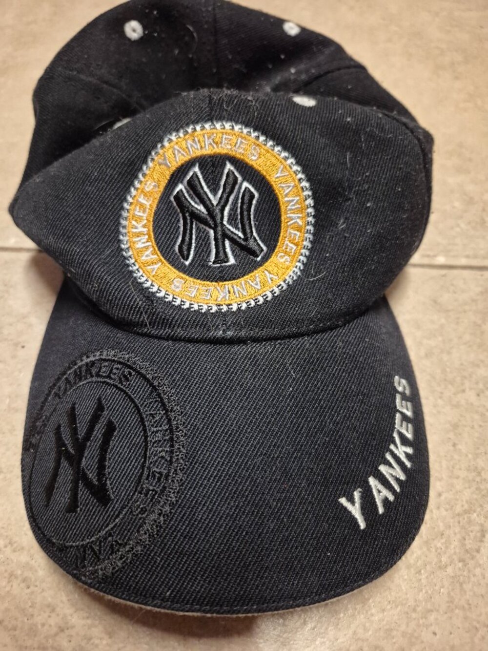 Back and Gold Yankees Ball Cap